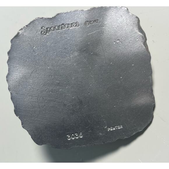 Spooniques Pewter #3036 Farm Barn Silos 1987 2 x 2 in. - Picture 2 of 2